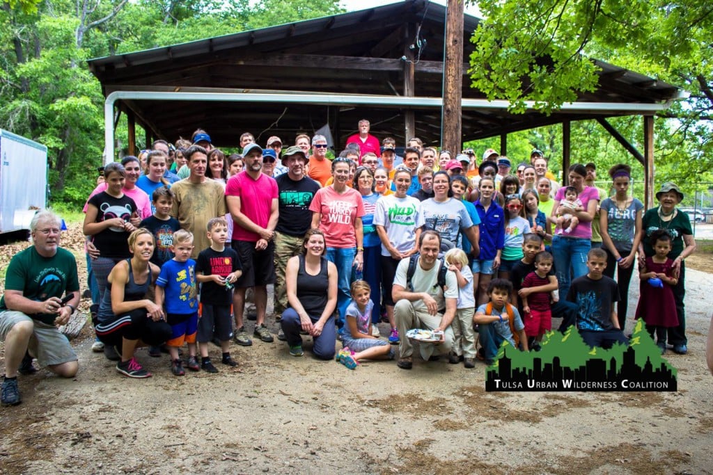 May 2015 Mooser Creek Cleanup Day with the City of Tulsa, Save our Streams, Blue Thumb, the Westside YMCA and others. 