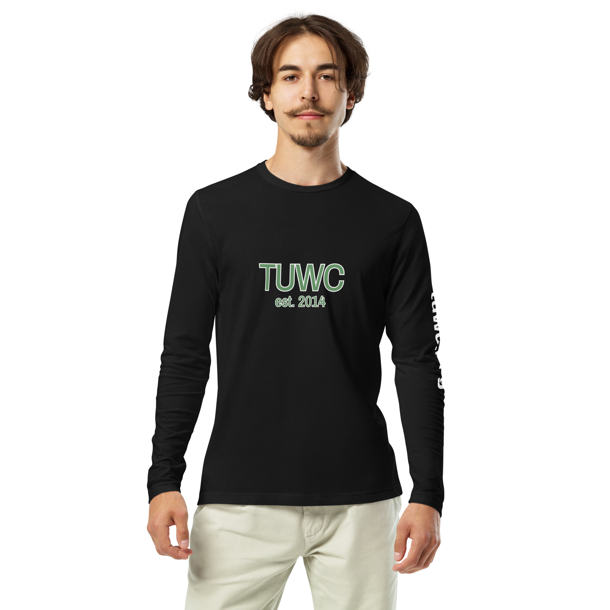 TUWC est 2014 Long Sleeve Fitted Crew